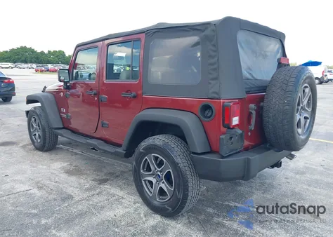 2008 Jeep Wrangler Unlimited X из США, поврежденный, VIN 1J4GA39198L563335